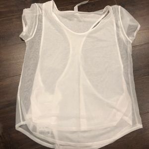 NWT white lulu lemon top